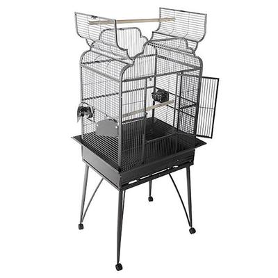 A&E Cage Company 2620 Victorian Open Top Bird Cage in Platinum, 26" L X 20" W X 65" H