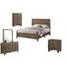 Union Rustic Aaylah Standard 5 Piece Bedroom Set Metal in Brown/Gray | Queen | Wayfair 7784EA25E7024102A147E46F2972EA13
