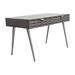 Diamond Sofa Petra Solid Mango Wood Desk Wood in Brown/Gray | 30.25 H x 47.13 W x 25.75 D in | Wayfair PETRADEGR