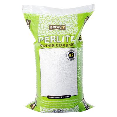 GROW!T Super Coarse #2 Perlite for Hydroponic Greenhouses Gardens 4 Cubic Feet - 28.2
