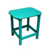 ResinTeak All Weather HDPE Recyclable Plastic Outdoor Side Table, Red
