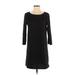 H&M Casual Dress - Shift: Black Solid Dresses - Women's Size Small