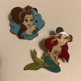Disney Jewelry | Disney Little Mermaid Pins | Color: Red | Size: Os