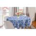 East Urban Home Ambesonne Dutch Round Tablecloth, Delft Style Flowers In Doodle Style Abstract Petals Leaves Butterflies | 1 D in | Wayfair