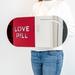 4Artworks Happy Pill, Love Pill, Chill Pill Wall Décor Set in Gray/Red/Yellow | 11 H x 26 W in | Wayfair 50491_26x11x1_Pop