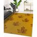 Brown 48 x 0.08 in Area Rug - East Urban Home MAPLE LEAF GOLD Area Rug By Becky Bailey Polyester | 48 W x 0.08 D in | Wayfair