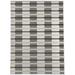 White 24 x 0.08 in Area Rug - East Urban Home GRAPHIC RETRO WEAVE CHARCOAL & BEIGE Area Rug By Becky Bailey Polyester | 24 W x 0.08 D in | Wayfair