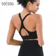 SOISOU-Soutien-gorge en nylon antichoc pour femme 5 couleurs haut d'entraînement sous-vêtements