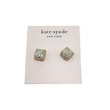 Kate Spade Jewelry | Kate Spade Opal Gold Glitter Square Stud Earrings | Color: Gold | Size: Os