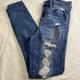 American Eagle Outfitters Jeans | American Eagle Jeans Next Level Stretch Womens Size 4 Jegging Distressed Denim | Color: Blue | Size: 4