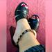 Kate Spade Shoes | Kate Spade Ankle Strap Black Platform Sandals. Size 7b | Color: Black/Silver | Size: 7