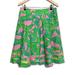Lilly Pulitzer Skirts | Lilly Pulitzer Brazilian Court Marla Skirt Green Shell Pink Zebras | Color: Green/Pink | Size: 6