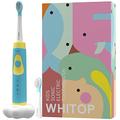 WHITOP ED03 Electric Toothbrush for Kids Rechargeable Sonic Electronic Children Toothbrushes with Timer, IPX8 Waterproof , 3 Modes Wireless Charging Automatic Toothbrush for Boys and Girls