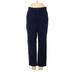 Gap Fit Khaki Pant: Blue Solid Bottoms - Women's Size 4