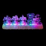 Northlight Seasonal 12" LED Lighted Musical Icy Crystal Locomotive Train Christmas Decoration Plastic | 4.25 H x 12 W x 3 D in | Wayfair