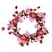 Northlight Seasonal and White Candies & Hearts Valentine's Day Wreath 16-Inch Unlit in Red | 16 H x 16 W x 3.5 D in | Wayfair NORTHLIGHT SM93426