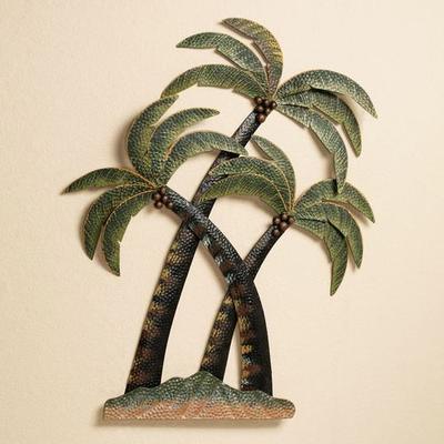Coco Palm Tree Metal Wall Sculpture