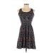 Jessica Simpson Casual Dress - Mini Scoop Neck Sleeveless: Blue Dresses - Used - Women's Size Small