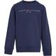 Tommy Hilfiger Kinder Unisex Sweatshirt Essential Sweatshirt ohne Kapuze, Blau (Twilight Navy), 10 Jahre