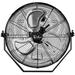 18 in. Black 3-Speed Round High Velocity Air Movement Mounted Wall Fan