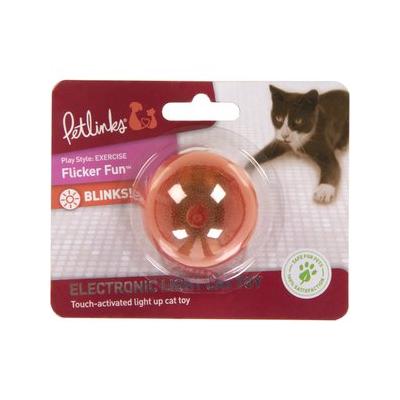 Petlinks Flicker Fun Electronic Light Ball Cat Toy, Green, Small