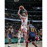 Lonzo Ball Chicago Bulls Unsigned White Jersey Shooting Photograph