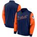 Men's Fanatics Branded Navy/Orange Detroit Tigers Iconic Record Holder Full-Zip Lightweight Windbreaker Bomber Jacket