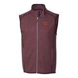 Men's Cutter & Buck Burgundy Washington Commanders Mainsail Full-Zip Vest