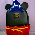 Disney Bags | Disney Mickey Sorcerer Light Up Loungefly Backpack | Color: Blue/Red | Size: Os