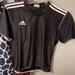 Adidas Shirts | Adidas Shirt Black Stripe | Color: Black | Size: M