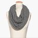 Madewell Accessories | Madewell Softest Circle Scarf Ribbed Marled Black White Infinity Scarf-28"X 12" | Color: Black/White | Size: Os