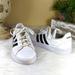 Adidas Shoes | Adidas Black Stripe White Vegan Leather Fashion Sneakers Platform | Color: Black/White | Size: 8.5