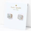 Kate Spade Jewelry | Kate Spade Mini Small Square Stud Earrings - Opal Glitter Nwt | Color: Silver | Size: Os