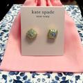 Kate Spade Jewelry | Kate Spade Gold Opal Glitter Studs | Color: Gold | Size: Os