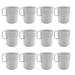 Break-Resistant Plastic Cup Mugs for Coffee, Juice - 8oz Pack of 12