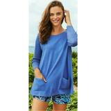 Lilly Pulitzer Sweaters | Lilly Pulitzer Glitter Trim Boatneck Sweater Tunic | Color: Blue | Size: M