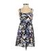 Mink Pink Casual Dress - Mini: Black Floral Dresses - Women's Size X-Small