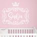 Decal House Princess Crown Frame Wall Decal Vinyl in Yellow | 22 H x 26 W in | Wayfair f42yellow