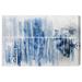 Ivy Bronx Abstract Path to You Watercolor Brush Strokes by Oliver Gal - Graphic Art Print on Canvas Canvas, Wood in Blue | 16 H x 24 W in | Wayfair