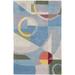 Blue 27 x 0.47 in Area Rug - Corrigan Studio® Charbonneau Abstract Handmade Tufted Wool Area Rug Wool | 27 W x 0.47 D in | Wayfair