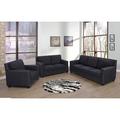 Latitude Run® 3 Piece Configurable Living Room Set Linen in Black/Gray | 34 H x 80 W x 34 D in | Wayfair Living Room Sets