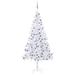 The Holiday Aisle® Artificial Christmas Tree Christmas Display Tree w/ LEDs & Ball Set, Cotton in Brown/Green | 121.92 W in | Wayfair