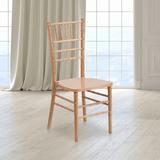 Flash Furniture Yasmin Lightweight Wooden Chiavari Chair Wood in Brown | 36.25 H x 15.75 W x 18 D in | Wayfair 2-XS-NATURAL-GG