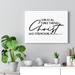 Trinx Christ Who Strengthens Me Phil 4:13 Christian Wall Art Bible Verse Print Ready to Hang Canvas in Black/White | 11 H x 14 W x 1 D in | Wayfair