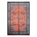 Hand Knotted Art Deco,Navy Wool Oriental Area Rug (8x10) - 6' 7'' x 9' 7''