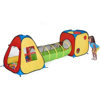 UTEX 3 in 1 Pop Up Play Tent with Tunnel, Ball Pit...