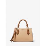 Michael Kors Marilyn Small Color-Block Saffiano Leather Crossbody Bag Brown One Size