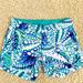 Lilly Pulitzer Shorts | Lilly Pulitzer Shorts Green And Teal | Color: Blue/Green | Size: 2