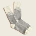 J. Crew Accessories | J. Crew Cozy Fairisle Snowflake Socks | Color: Gray/White | Size: Os