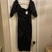 Free People Dresses | Freepeople Black Midi Dress-Small | Color: Black | Size: S